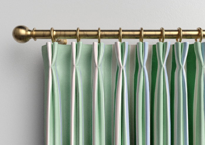 Bluebellgray Seaside Stripe, Seaglass - Made to Measure Curtains - Image 10